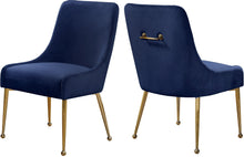Load image into Gallery viewer, Owen Navy Velvet Dining Chair
