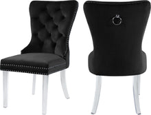 Load image into Gallery viewer, Miley Black Velvet Dining Chair

