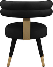 Load image into Gallery viewer, Fitzroy Black Velvet Dining Chair
