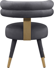 Load image into Gallery viewer, Fitzroy Grey Velvet Dining Chair
