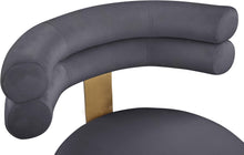 Load image into Gallery viewer, Fitzroy Grey Velvet Dining Chair
