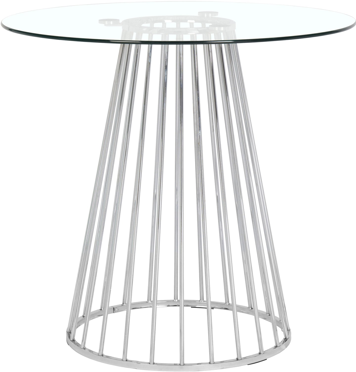 Gio Chrome Counter Height Table