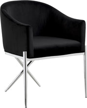 Load image into Gallery viewer, Xavier Black Velvet Dining Chair
