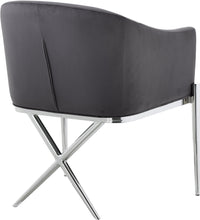 Load image into Gallery viewer, Xavier Grey Velvet Dining Chair
