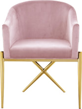 Load image into Gallery viewer, Xavier Pink Velvet Dining Chair
