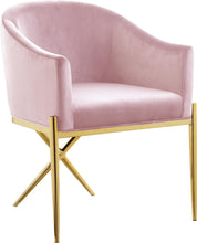 Load image into Gallery viewer, Xavier Pink Velvet Dining Chair
