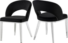Load image into Gallery viewer, Roberto Black Velvet Dining Chair
