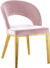Load image into Gallery viewer, Roberto Pink Velvet Dining Chair

