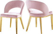 Load image into Gallery viewer, Roberto Pink Velvet Dining Chair
