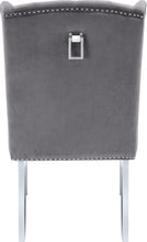 Load image into Gallery viewer, Suri Grey Velvet Dining Chair
