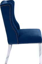 Load image into Gallery viewer, Suri Navy Velvet Dining Chair

