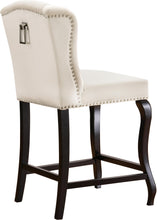 Load image into Gallery viewer, Suri Cream Velvet Stool
