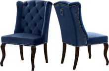 Load image into Gallery viewer, Suri Navy Velvet Dining Chair
