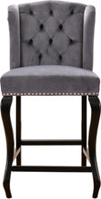 Load image into Gallery viewer, Suri Grey Velvet Stool
