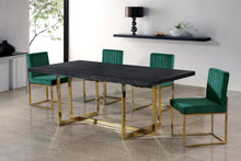 Load image into Gallery viewer, Giselle Green Velvet Dining Chair

