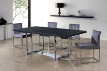Load image into Gallery viewer, Giselle Grey Velvet Dining Chair
