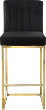 Load image into Gallery viewer, Giselle Black Velvet Stool

