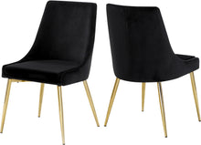 Load image into Gallery viewer, Karina Black Velvet Dining Chair
