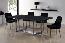 Load image into Gallery viewer, Karina Black Velvet Dining Chair
