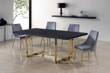 Load image into Gallery viewer, Karina Grey Velvet Dining Chair
