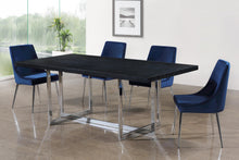 Load image into Gallery viewer, Karina Navy Velvet Dining Chair
