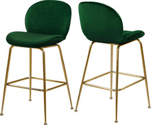 Load image into Gallery viewer, Paris Green Velvet Stool
