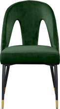 Load image into Gallery viewer, Akoya Green Velvet Dining Chair
