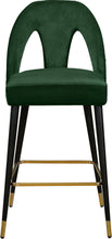 Load image into Gallery viewer, Akoya Green Velvet Stool

