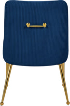 Load image into Gallery viewer, Ace Navy Velvet Dining Chair
