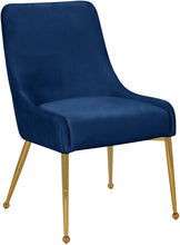 Load image into Gallery viewer, Ace Navy Velvet Dining Chair
