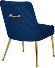 Load image into Gallery viewer, Ace Navy Velvet Dining Chair
