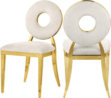 Load image into Gallery viewer, Carousel Cream Velvet Dining Chair
