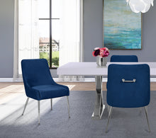 Load image into Gallery viewer, Ace Navy Velvet Dining Chair
