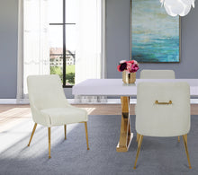 Load image into Gallery viewer, Ace Cream Velvet Dining Chair
