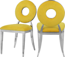 Load image into Gallery viewer, Carousel Yellow Velvet Dining Chair
