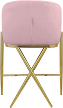 Load image into Gallery viewer, Xavier Pink Velvet Counter Stool
