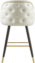 Load image into Gallery viewer, Barbosa White Faux Leather Counter/Bar Stool

