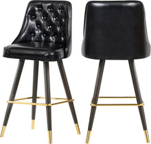 Load image into Gallery viewer, Portnoy Black Faux Leather Counter/Bar Stool
