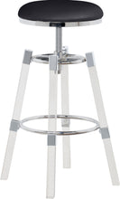 Load image into Gallery viewer, Venus Black Faux Leather Adjustable Stool
