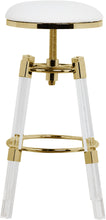 Load image into Gallery viewer, Venus White Faux Leather Adjustable Stool
