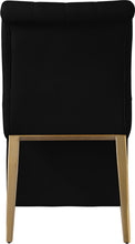Load image into Gallery viewer, Curve Black Velvet Dining Chair
