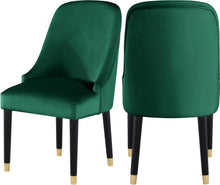 Load image into Gallery viewer, Omni Green Velvet Dining Chair
