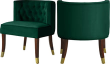 Load image into Gallery viewer, Perry Green Velvet Dining Chair
