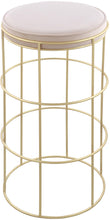 Load image into Gallery viewer, Rebar Cream Velvet Counter Stool
