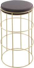 Load image into Gallery viewer, Rebar Grey Velvet Counter Stool
