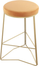 Load image into Gallery viewer, Tres Mango Velvet Counter Stool
