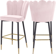 Load image into Gallery viewer, Lily Pink Velvet Stool
