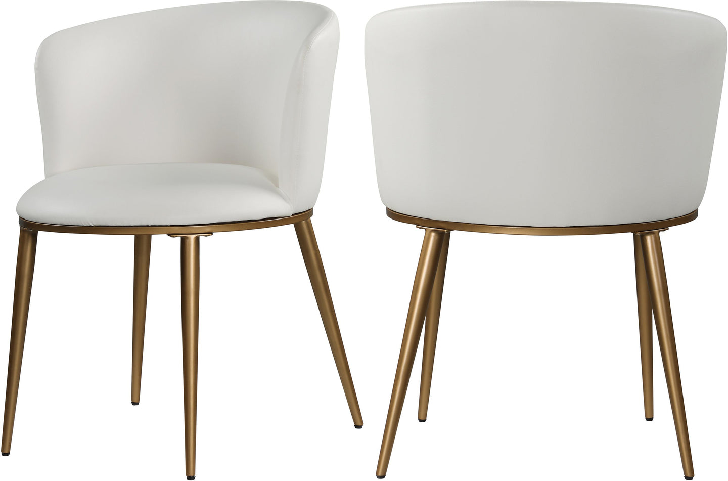 Skylar White Faux Leather Dining Chair