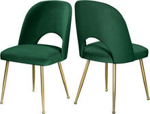 Load image into Gallery viewer, Logan Green Velvet Dining Chair
