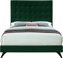 Load image into Gallery viewer, Elly Green Velvet Queen Bed
